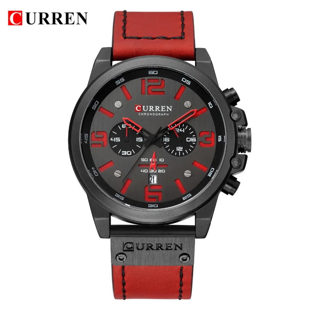 Watch For Men Top Brand Luxury CURREN Fashion Leather Quartz