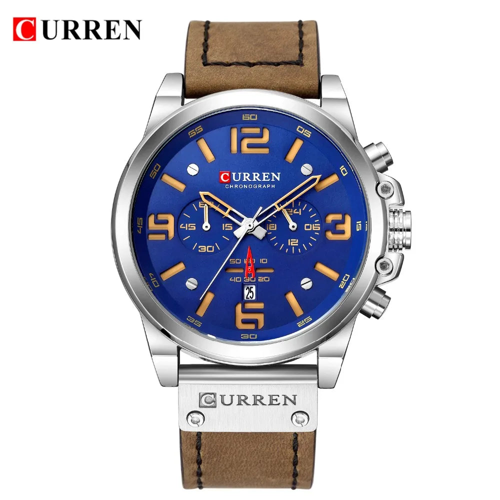 Watch For Men Top Brand Luxury CURREN Fashion Leather Quartz