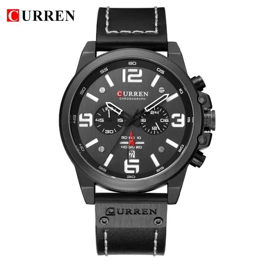 Watch For Men Top Brand Luxury CURREN Fashion Leather Quartz