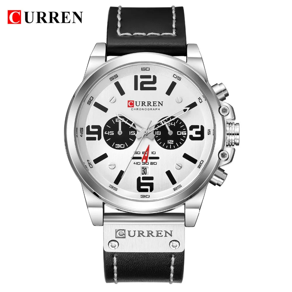 Watch For Men Top Brand Luxury CURREN Fashion Leather Quartz