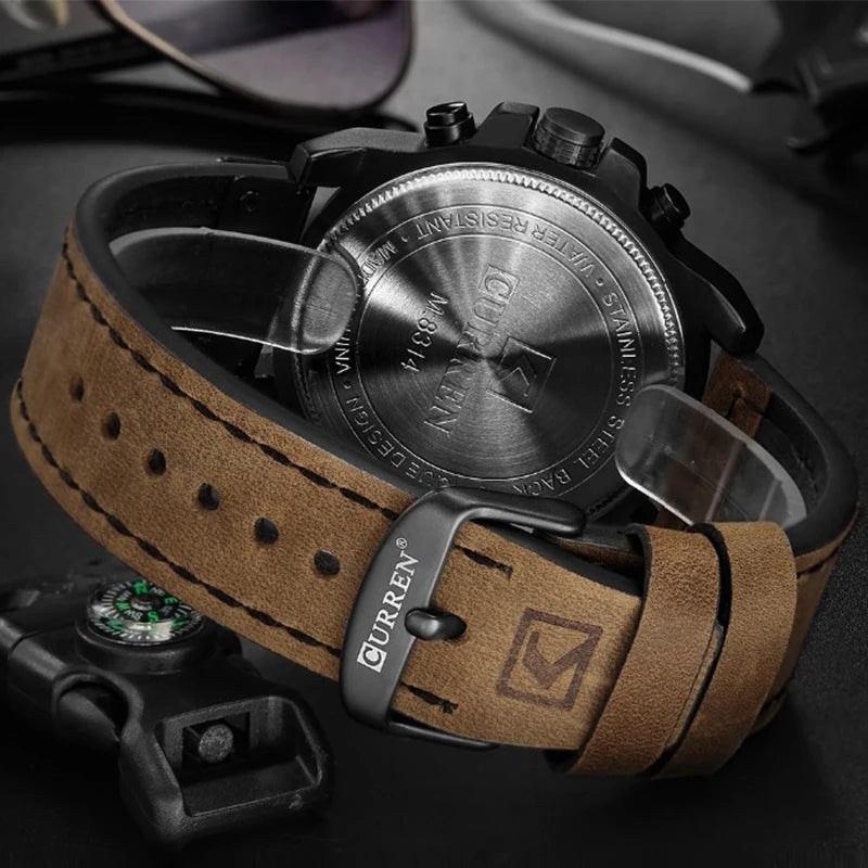 Watch For Men Top Brand Luxury CURREN Fashion Leather Quartz