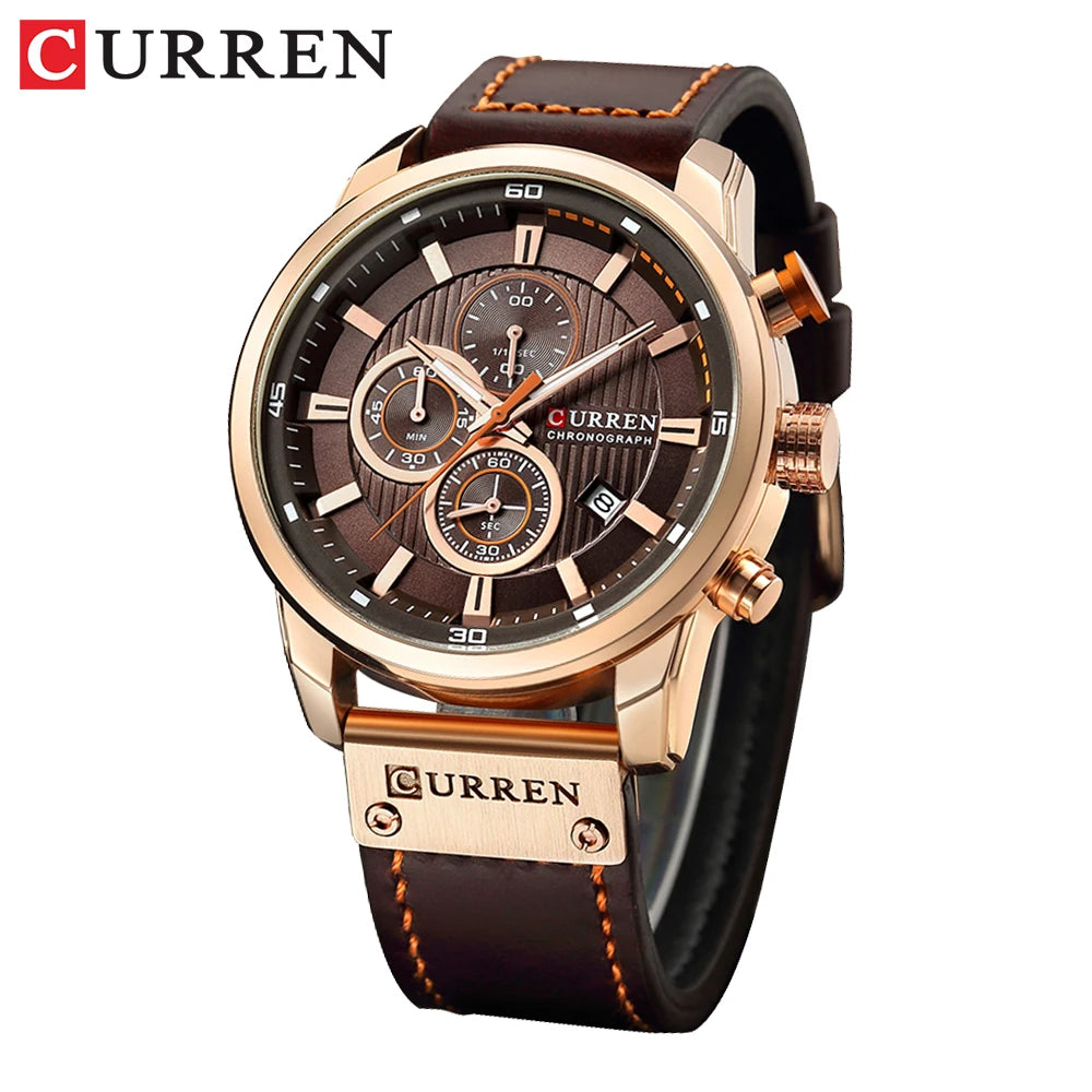 CURREN Fashion Date Quartz Men Watches Top Brand Luxury Chronograph Sport Hodinky Relogio Masculino