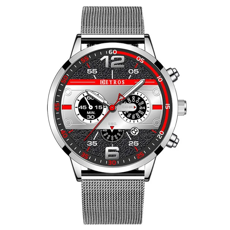 Luxury Fashion Mens Sports Watches Stainless Steel