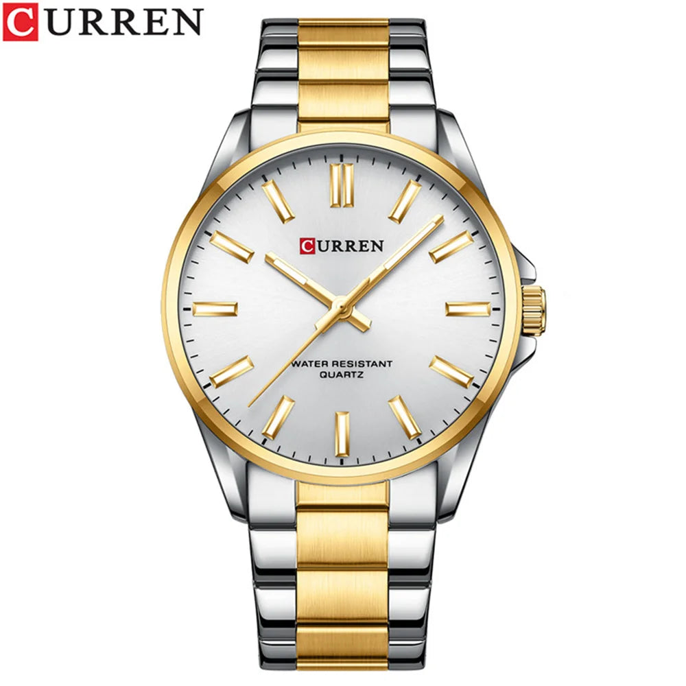 New CURREN Top Brand Luxury Mens Watches  Sport Military Leather Strap Quartz Business